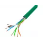 Verkkokaapeli LANBERG LCU5-10CC-0305-G U/UTP Cat5e 305 m vihreä, 24 AWG, CCA, PVC-kuori