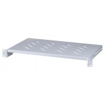 Telinehylly LANBERG AK-1004-S — 1U 19 tuuman harmaa, 483 mm leveys, 300 mm syvyys, 25 kg kapasiteetti