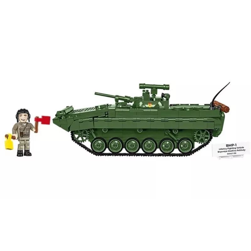 Rakennussarja Cobi Blocks BMP-1 758 osaa – mittakaavamalli rakennuspalikoilla