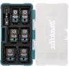 Makita E-16592 iskeväruuvinväännin hylsyavainsarja musta, turkoosi