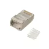 Extralink CAT6 FTP RJ45-liitin 8P8C uros/naras läpinäkyvä