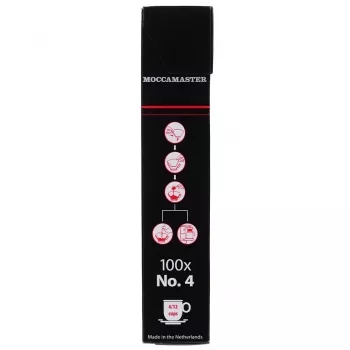 MOCCAMASTER 85022 -kahvinsuodatin — paperisuodatin, valkoinen, 100 kpl:n pakkaus