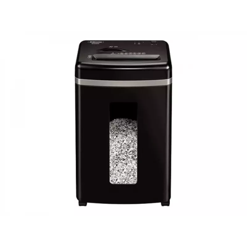 Silppuri Fellowes Powershred 450M mikrosilppu, 9 arkin kapasiteetti, 2 x 12 mm, 22 litran keruusäiliö, musta