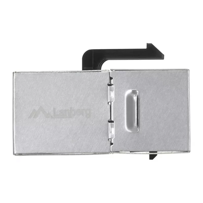 Keystone-moduuli LANBERG KSF5-3000 — Cat5e F/UTP -lattakaapeli, RJ-45-naaras, musta