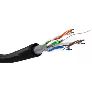 Verkkokaapeli Goobay CAT 6 U/UTP 100 m musta
