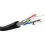 Verkkokaapeli Goobay CAT 6 U/UTP 100 m musta