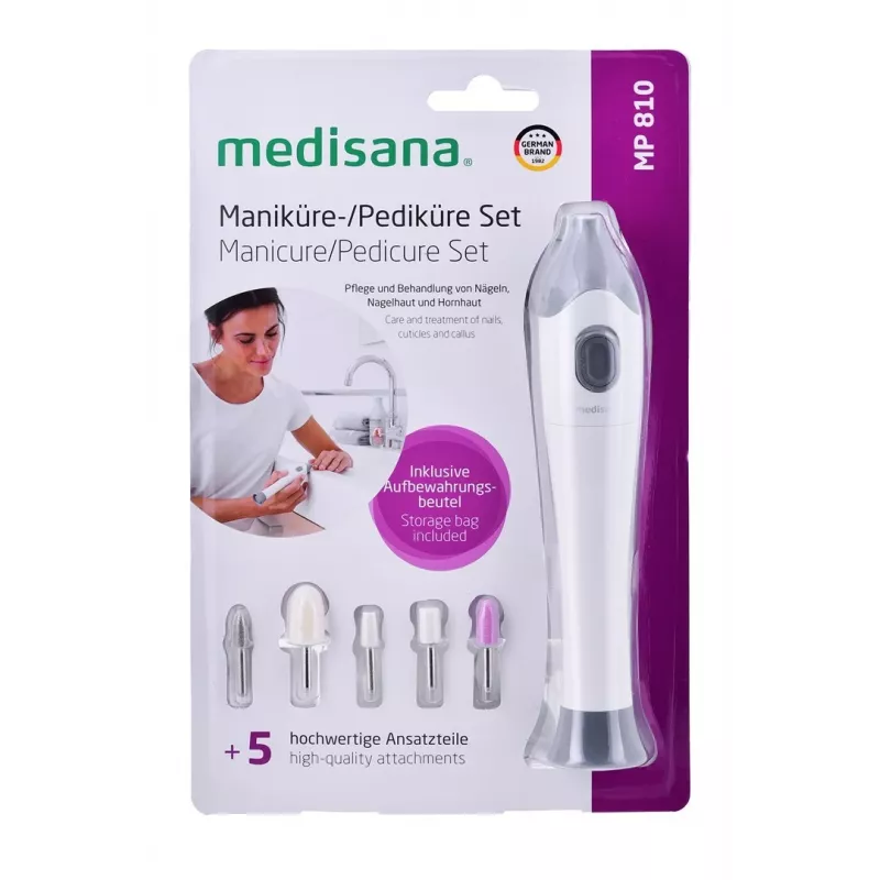 Medisana MP 810 manikyyri- ja pedikyyurilaite, valkoinen