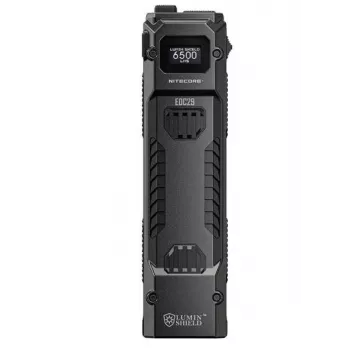 Käsivalaisin Nitecore EDC29 ruostumaton teräskotelo, 2 LEDiä, 15–6500 lm, IP54, USB ladattava