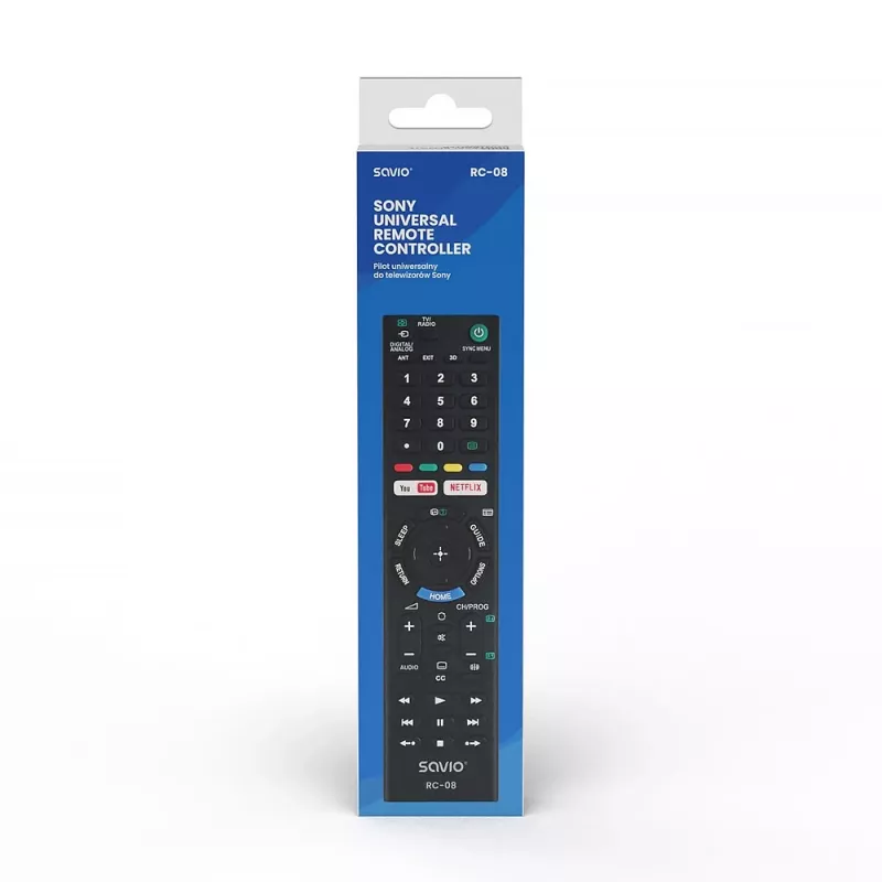 Savio RC-08 -kaukosäädin TV painikkeet