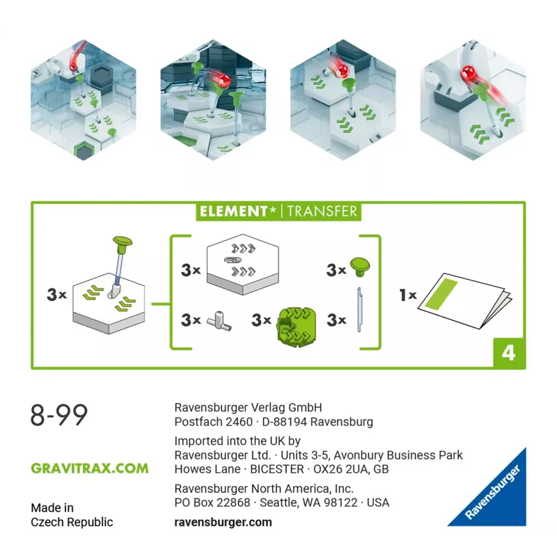 Lisäosa Ravensburger GraviTrax elementti Transfer monivärinen 22422