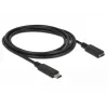 USB-kaapeli DeLOCK 85534 USB 3.2 Gen 1 1,5 m USB-C musta