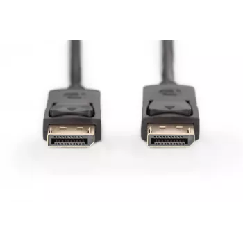 Liitäntäkaapeli DisplayPort lukituksella 1080p 60Hz FHD tyyppi DP / DP M / M musta 1m