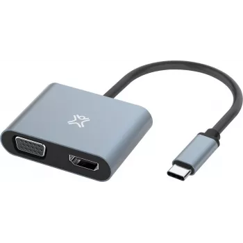 XtremeMac Type-C - HDMI & VGA -sovitin - sovitin - digitaali/data (XWH-ACVH-13)
