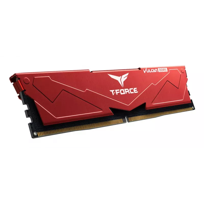 Team Group VULCAN FLRD532G6000HC30DC01, 32 GB, 2 x 16 GB, DDR5, 6000 MHz, 288-pin DIMM, punainen