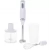 Adler AD 4620 sauvasekoitinsarja, 800 W, 2 nopeutta, 450 ml pilkkoja, 750 ml astia, vispilä, valkoinen