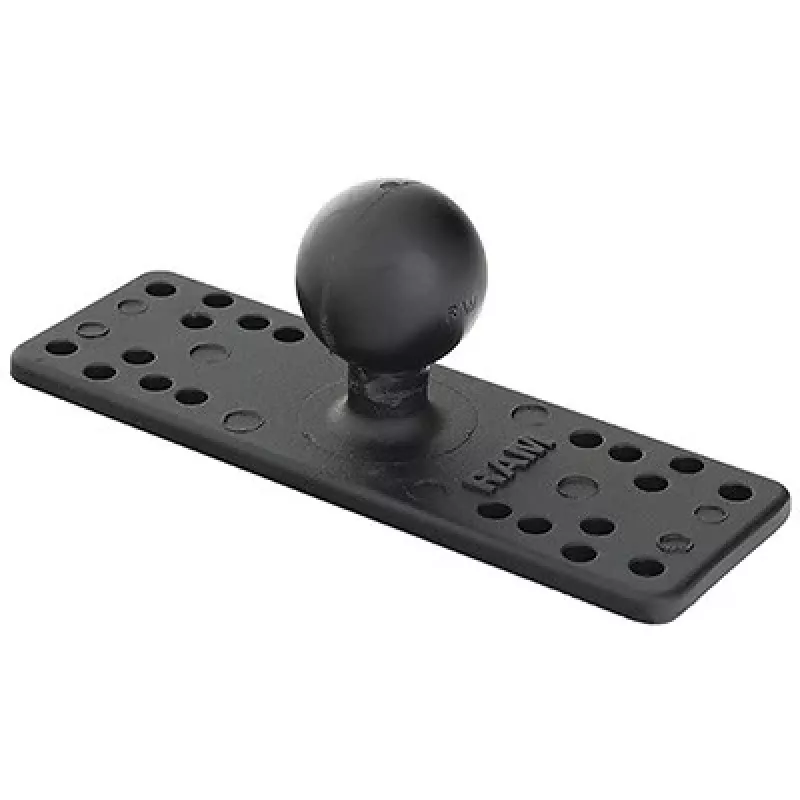 RAM Mounts RAM-111BU yleiskäyttöinen pallokiinnike merielektroniikalle, 1,5″ C-koon pallo, 6,25 x 2″ levy