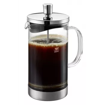 GEFU Diego kahvipressu 1000 ml ruostumaton teräs lämmönkestävä