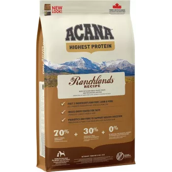 ACANA Highest Protein Ranchlands - kuivaruoka koirille - 11,4 kg