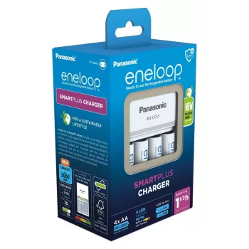 PANASONIC Eneloop Smartplus BQ-CC55 -akkulaturi + 4x AA 2000 mAh (K-KJ55MCD40E)