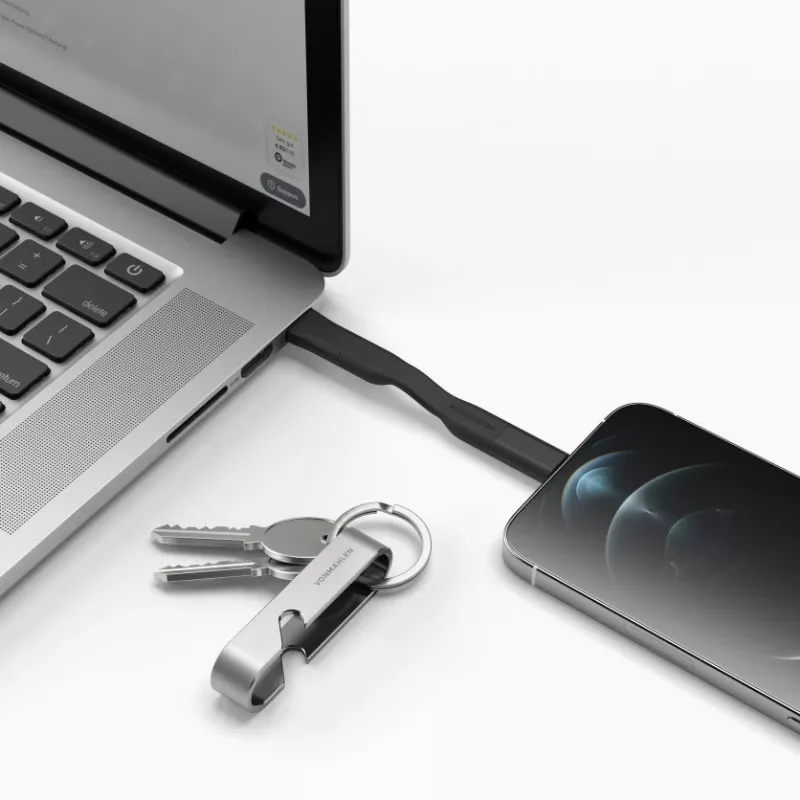 Vonmählen High Six USB C musta, ruostumaton teräs