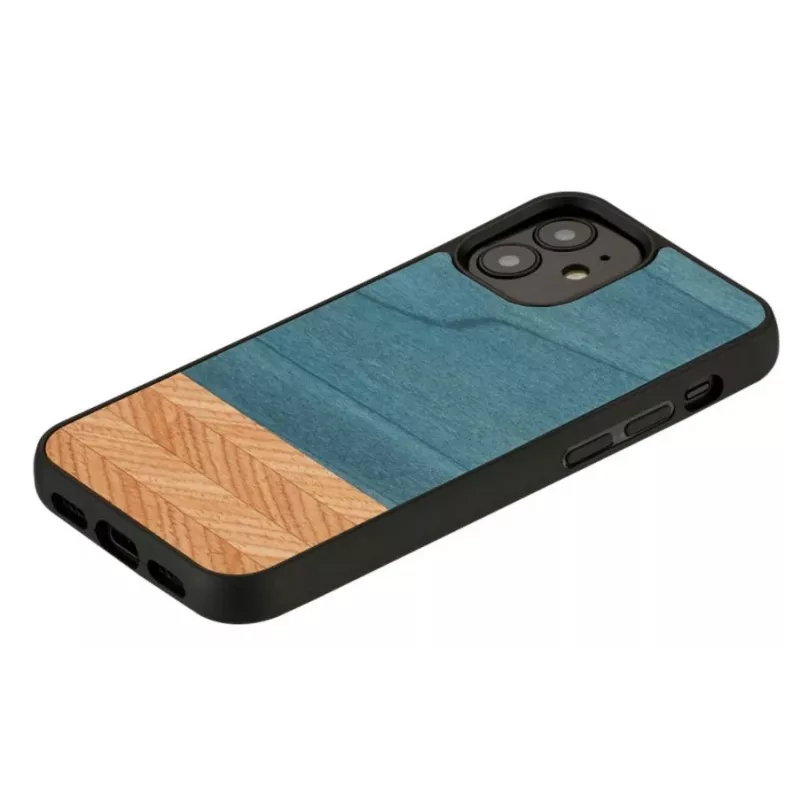 Man and wood -puhelinkotelo iPhone 12 mini — denim musta