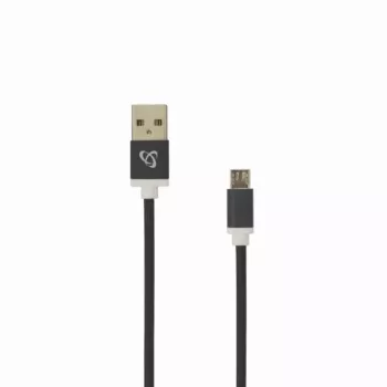 Sbox USB->Micro USB M/M 1,5 m USB-10315B musta