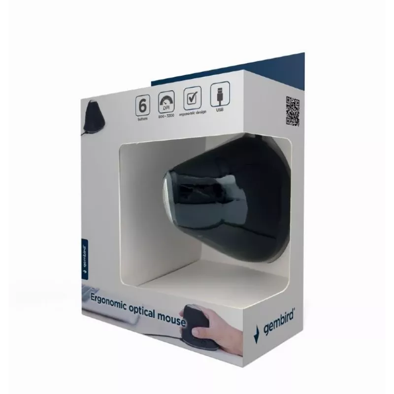 Hiiri Gembird MUS-ERGO-03 USB Type-A optinen oikeakätinen