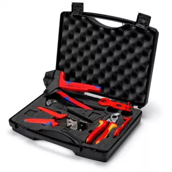 Puristuspihtisarja Knipex 97 91 04 V01 harmaa oranssi punainen 5 kpl