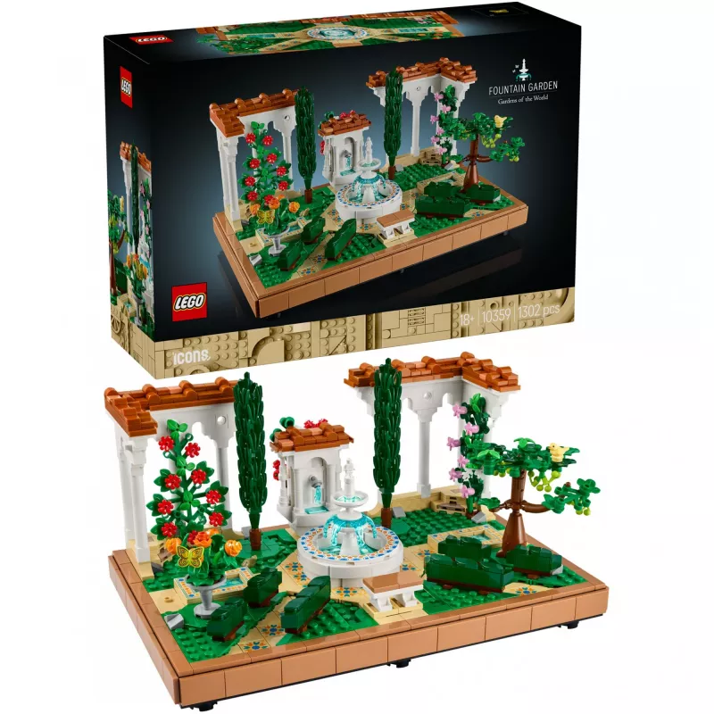 LEGO ICONS 10359 Suihkulähdepuutarha