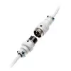 Spiraalikaapeli USB Ducky White Edition DACOC2-WHT1, irrotettava, valkoinen spiraalimalli