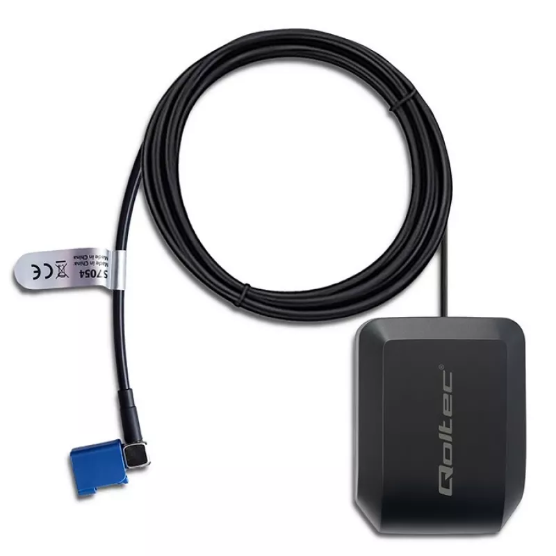 GPS GLONASS -antenni QOLTEC 57054 magneettijalalla, 28 dB vahvistus