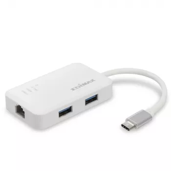 Edimax EU-4308 kannettavan telakka/porttitoistin USB 3.2 Gen 1 (3.1 Gen 1) Type-C valkoinen
