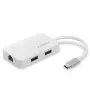 Edimax EU-4308 USB-C-keskitin, 3x USB 3.0 + Gigabit Ethernet