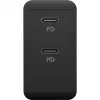 Sisälaturi Goobay 61757 pikalataus USB Type-C 2 porttia musta