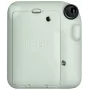 Pikakamera Fujifilm Instax Mini 12 vihreä — kuva 86x54 mm, filmi 62x46 mm, 60 mm vastaava polttoväli