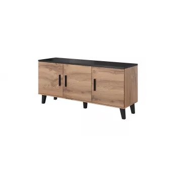Cama sideboard LOTTA 150 3D wotan oak + mat musta