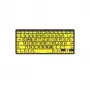 Logickeyboard LKB-LPBY-BTON-DE näppäimistö Bluetooth QWERTZ saksa musta - keltainen (LKB-LPBY-BTON-DE)