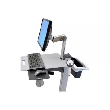 Ergotron Neo-Flex -kori- ja kahvasarja – asennussarja (kahva, kori) – kaksitasoinen, harmaa – vaunuun asennettava – P/N: 24-205-214, 24-206-214 (97-545)