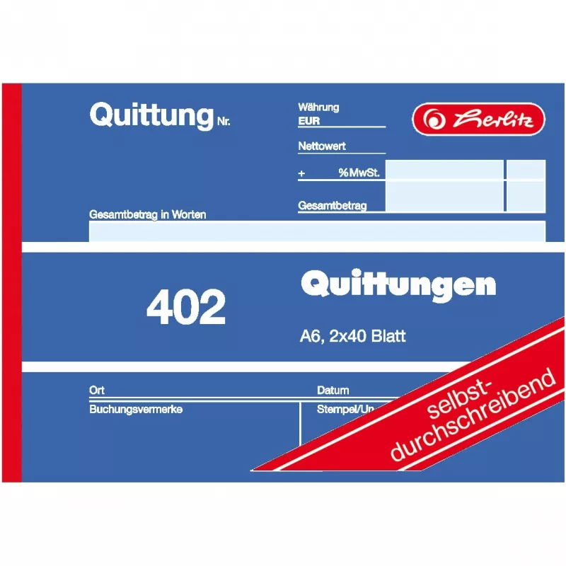Liikelomake Herlitz 886622