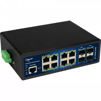 ALLNET teollisuus-PoE-kytkin ALL-SGI8112PMJ 8+4 porttia