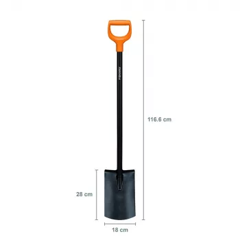 Lapio Fiskars 131403 — Fiskars puutarhalapio malli 131403, terä terästä, puukahva