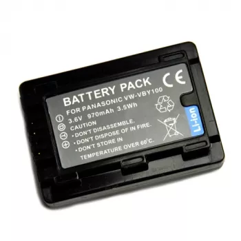 Akku Extra Digital Panasonic VW-VBY100 3,6V 1860mAh kannettaviin laitteisiin