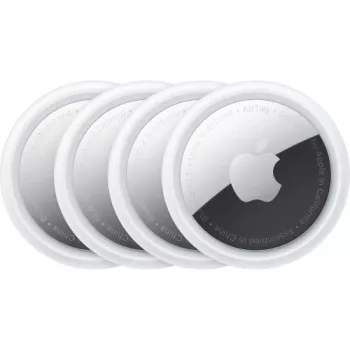 Apple AirTag anti-tab Bluetooth-tarra musta hopea valkoinen iPhone/iPad/iPod