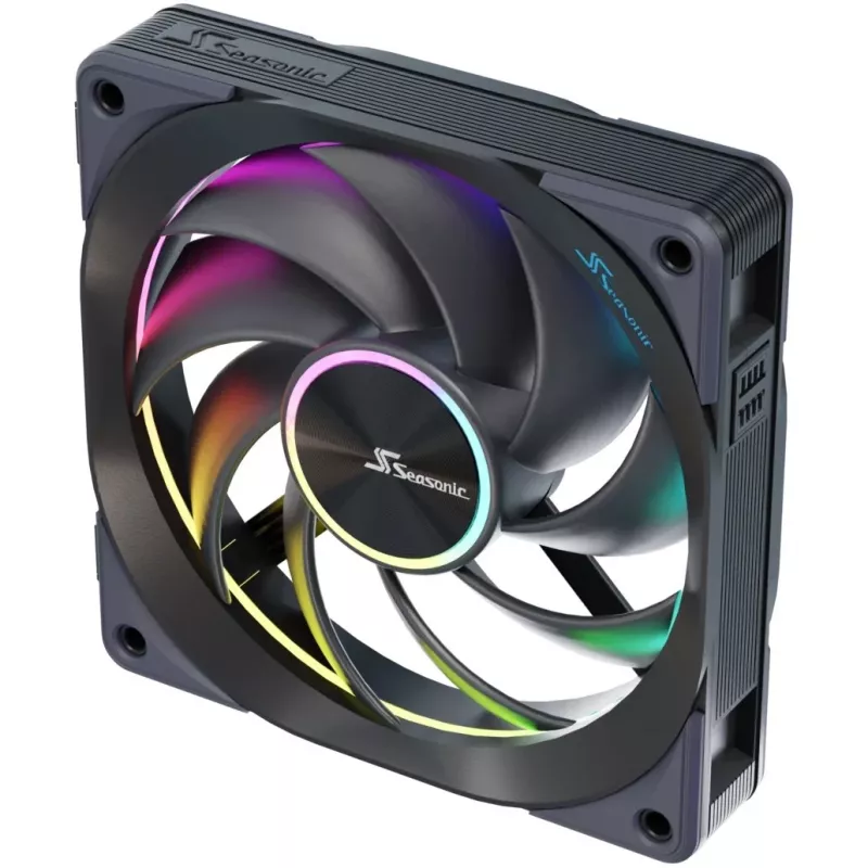 Tuuletin Seasonic MagFlow ARGB 12 cm 2000 RPM musta