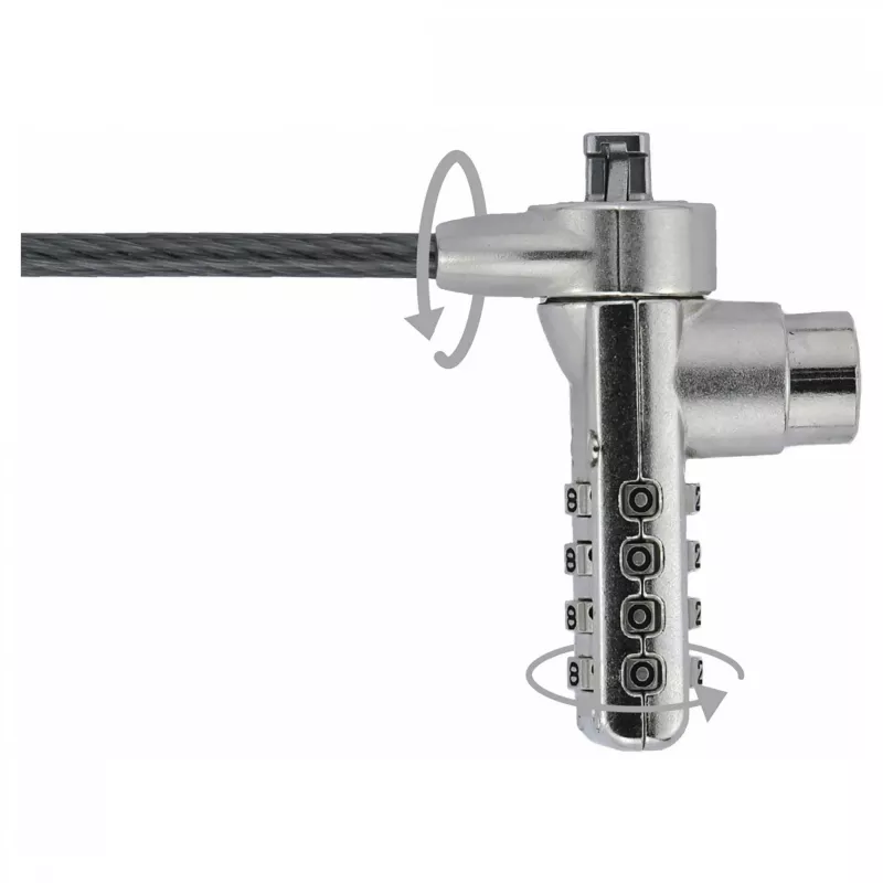 Dicota turvakaapeli T-Lock, yhdistelmä, suljettu 3x7mm paikka