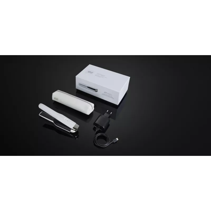 GHD Unplugged Warm White -hiustensuoristaja litiumioni 300g