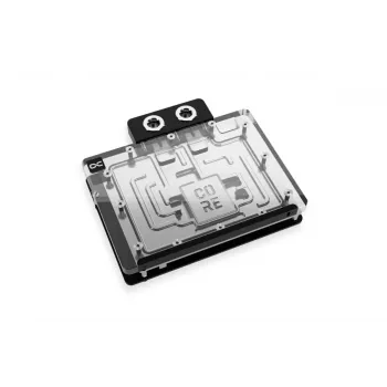 Alphacool 10265 -taustalevy akryyli alumiini kromi kupari nailon musta 161 mm