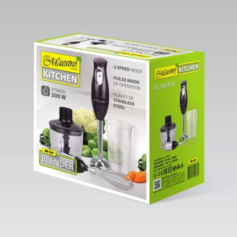 Feel-Maestro MR-564 5-in-1-tehosekoitin 0,6 l 300 W musta