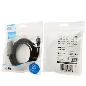 TB kaapeli HDMI 2.0V - USB 3.1 Type C (AKTBXVH1P20C20B)