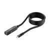 Jatkokaapeli Unitek U1335ABK01 USB-C uros naaras, 10 Gbit/s, 5 m, musta